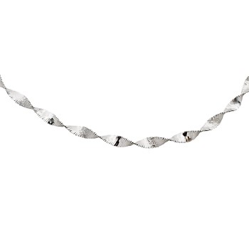 9ct White Gold 5g 18 inch Chain